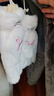 恒源祥可愛(ài)白色手套女冬季加絨加厚防寒防風(fēng)學(xué)生掛脖毛絨防凍保暖棉手套 手套(白色) 均碼 曬單實(shí)拍圖
