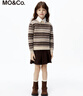little MO&Co.100%美麗諾羊毛little moco童裝25冬新款男女童費爾島毛衣羊毛衫 駝杏色 160 160/76 曬單實(shí)拍圖