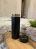 MMOTRO日本品牌純鈦高端保溫杯茶水分離泡茶水杯子商務(wù)禮盒定制生日禮物 魔力黑 500ML 曬單實(shí)拍圖