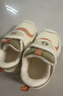 基諾浦學(xué)步鞋棉鞋冬季保暖搖粒絨8-18個(gè)月男女童鞋GB2355象牙白 曬單實(shí)拍圖