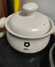 小熊（Bear）砂鍋 白墩墩煲仔飯燉鍋耐高溫不開(kāi)裂 1.8L小沙鍋 煲湯陶瓷鍋 曬單實(shí)拍圖