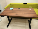 凡積實(shí)木電動(dòng)升降桌智能電腦桌可升降電競桌子家用辦公學(xué)習工作臺書(shū)桌 3CM桌面【單電機】胡桃色 120x60x75CM 曬單實(shí)拍圖