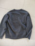 保燁【綿羊毛+桑蠶絲】2025冬季新款慵懶風(fēng)加厚打底衫寬松套頭針織衫 深灰色 圓領(lǐng) 均碼 曬單實(shí)拍圖