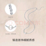 周六福（ZLF）新年禮物  S925銀淡水珍珠項鏈女爆閃碎銀子鎖骨鏈T 項鏈鏈長(cháng)40+3cm 曬單實(shí)拍圖