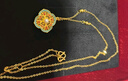 潮宏基 花韻黃金珍珠項鏈女足金套鏈頸飾鑲嵌新中式結婚三金禮物 計價(jià) 5.65g 鏈長(cháng)約45cm 曬單實(shí)拍圖