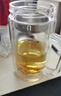 京東京造 茶杯 雙層玻璃茶水分離泡茶咖啡杯子帶把手大容量500ml 曬單實(shí)拍圖