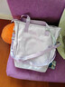 青春最好時(shí)學(xué)生手提袋初中生大容量補習袋ins潮撞色斜挎包上課包包女小學(xué)生 紫色【加強版】 曬單實(shí)拍圖