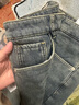 杉杉（FIRS）【加絨加厚】秋冬男士休閑牛仔直筒修身牛仔褲新年穿搭 曬單實(shí)拍圖