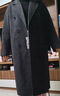 太平鳥(niǎo)大師甄絨甄毛系列新中式優(yōu)雅雙面呢大衣冬季毛呢外套合集 經(jīng)典雙面呢大衣灰色 常規 S 曬單實(shí)拍圖