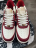 卡帕（Kappa）女鞋騏驥紅新年禮盒厚底板鞋女2026年新款休閑鞋女本命年紅鞋子女 新年紅/經(jīng)典白/金色 42 曬單實(shí)拍圖
