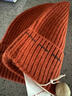 EP雅瑩[禮物]女帽 溫暖羊絨針織帽彈力毛線(xiàn)帽 商場(chǎng)同款ZH07A 紅色 均碼 曬單實(shí)拍圖