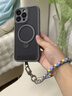 碩圖手機掛繩手腕款高端手腕繩防盜電話(huà)防丟失防掉防摔神器高級感防偷手機殼相機掛鏈戶(hù)外吊繩男款女 繽紛彩 手腕繩-送透明夾片 曬單實(shí)拍圖