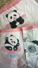 貓人女童內褲純棉a類(lèi)兒童四角短褲衩小女生中大童寶寶不夾PP平角褲頭 4條：本白熊貓+花朵熊貓+笑口*2 120 【推薦30-40斤】 曬單實(shí)拍圖