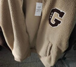 GAP男女裝2025秋季新款大G字母仿羊羔絨寬松夾克開(kāi)衫衛衣 卡其色 M (170/92A)亞洲尺碼【偏大,建議拍小一碼】 曬單實(shí)拍圖