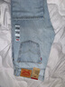Levi's李維斯26年春夏新款男士美式復古輕通勤555寬松直筒牛仔褲 淺藍色 34 (32) 曬單實(shí)拍圖