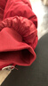 皮爾卡丹（pierre cardin）白鵝絨羽絨服女冬新款輕薄中老年媽l媽裝短款加厚款連帽鵝絨服 紅色 3XL 130-140斤 曬單實(shí)拍圖