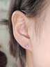 彩萊婭999足銀星月不對稱(chēng)耳釘女簡(jiǎn)約小巧精致耳骨釘新款養耳洞純銀耳環(huán) 999足銀星月耳釘 一對 曬單實(shí)拍圖
