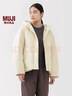 MUJI 女式 不易沾水 羽絨夾克 羽絨服女款 女裝25年冬季外套 BD11BA5A 象牙色 S (155/80A) 曬單實(shí)拍圖