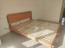 原始原素全實(shí)木床1.8米x2米現代簡(jiǎn)約主臥雙人床純實(shí)木榫卯大床L701D 【低體-原木色】1.8*2.0m單床 大板床 曬單實(shí)拍圖
