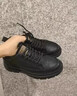 加洲公牛男鞋春秋季戶(hù)外休閑百搭運動(dòng)馬丁工裝皮鞋男士款板鞋靴子男黑色41 曬單實(shí)拍圖