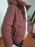 唐致中老年羽絨服女短款新中式媽媽冬季外套60歲老人奶奶太太加厚冬裝 【新國標90絨】安可拉紅 XL 【建議85-105斤】送運費險 曬單實(shí)拍圖