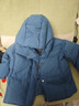 威爾貝魯（WELLBER）兒童羽絨服新款高充絨量寶寶連帽羽絨外套男童女童防寒保暖羽絨服 松石藍 【常規款】 120 曬單實(shí)拍圖