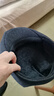 暢印中老年帽子男士秋冬天鴨舌帽前進(jìn)帽冬季棉帽老人帽保暖護耳毛呢帽 冬款人字紋前進(jìn)帽 深灰（偏黑） M (57-58CM) 曬單實(shí)拍圖