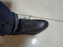 熱風(fēng)（Hotwind）春季新款男士經(jīng)典百搭正裝商務(wù)皮鞋通勤系帶男鞋婚鞋男 01黑色H43M4702 42 (260mm) (偏大半碼) 曬單實(shí)拍圖