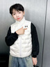 安德瑪（Under Armour）【熱力羽絨】男女童輕薄羽絨服馬甲秋冬保暖兒童背心244105170 白色 170 曬單實(shí)拍圖