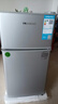 華寶小冰箱小型家用出租房用冷藏冷凍兩用一級能效節能省電迷你宿舍寢室辦公室二門(mén)電冰箱 【一級能效】58L銀色【三天不到一度電】 曬單實(shí)拍圖