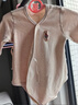 babylove新生兒包屁衣春秋款純棉嬰兒衣服三角哈衣彩棉寶寶爬服家居服 曬單實(shí)拍圖