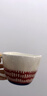 全適北歐ins風(fēng)咖啡杯馬克杯牛奶杯陶瓷簡(jiǎn)約早餐杯情侶杯紅色格紋380ml 曬單實(shí)拍圖