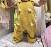 嘟嘟家童裝寶寶背帶褲秋冬嬰兒卡通長(cháng)褲加厚冬季男童女童褲子冬款 黃色 80 cm 曬單實(shí)拍圖