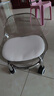 華音軒亞克力萬(wàn)向輪凳子靜音兒童滑輪小椅子家用可移動(dòng)沙發(fā)帶輪凳矮凳 曬單實(shí)拍圖