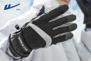 回力手套冬季男騎行手套滑雪加厚保暖觸屏防潑水防風(fēng)寒電動(dòng)摩托手套女 黑色【科技鎖溫+騎車(chē)防滑】 均碼 曬單實(shí)拍圖