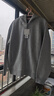 優(yōu)衣庫合作款/男裝女裝寬松連帽拉鏈運動(dòng)開(kāi)衫/長(cháng)袖外套衛衣485735 03 灰色 L 曬單實(shí)拍圖
