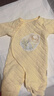 全棉時(shí)代夾棉連體衣秋冬保暖哈衣寶寶棉衣微厚嬰兒棉服 香草黃 66碼 曬單實(shí)拍圖