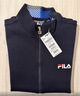 FILA斐樂(lè )官方男子針織休閑拉鏈外套上衣秋冬立領(lǐng)商務(wù)男裝通勤夾克衫 傳奇藍-NV XL 180/100A 曬單實(shí)拍圖