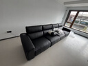 芝華仕頭等艙麥卡倫30682真皮半青皮零靠墻電動(dòng)沙發(fā)黑色3.58m沙發(fā)客廳 曬單實(shí)拍圖