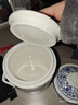 陶瓷小燉盅罐養生嬰兒寶寶燕窩專(zhuān)用隔水燉家用商用骨瓷帶蓋蒸湯盅 400ML青花雙蓋（小份量1人） 曬單實(shí)拍圖
