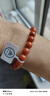 青城山 南紅手串涼山瓦西料滿(mǎn)肉柿子紅瑪瑙手鏈男女款情侶生日七夕禮物 18k金南紅手串8mm+已過(guò)香 曬單實(shí)拍圖