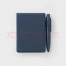 MUJI聚氨酯封面 口袋筆記本 本子 日記本 記事本 計劃本 便攜 藍黑色 曬單實(shí)拍圖