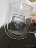 GLASSLOCK茶杯雙層玻璃杯家用水杯咖啡杯耐高溫泡茶杯辦公室高硼硅450ml 曬單實(shí)拍圖