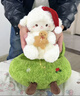 泰利奇圣誕樹(shù)小羊玩偶毛絨玩具小熊公仔娃娃圣誕抱枕送女生圣誕節禮物 圣誕樹(shù)＋圣誕小羊 40cm 曬單實(shí)拍圖