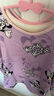 迪士尼寶寶（Disney Baby）童裝兒童保暖內衣男女童加絨套裝中小童冬季加厚睡衣 紫色 130 曬單實(shí)拍圖