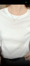 美洋（MEIYANG）小舒服T恤 全棉密織圓領(lǐng)正肩基礎百搭長(cháng)袖上衣休閑新款長(cháng)袖T恤女 米白色 M 曬單實(shí)拍圖