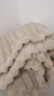 雅鹿仿兔毛絨毛毯A類(lèi)冬季保暖加厚辦公室午睡毯法蘭絨沙發(fā)毯被子單人 兔毛條紋-卡其【加厚保暖】 150*200cm【單毛毯】 曬單實(shí)拍圖