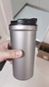 京東京造 鈦健康咖啡杯【內外純鈦】保溫便攜隨行高檔送禮水杯 灰520ml 曬單實(shí)拍圖