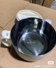 美廚（MAXCOOK）316不銹鋼泡面碗折疊手柄學(xué)生飯盒餐杯泡面杯1200ML配勺MCWA7697 曬單實(shí)拍圖