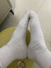 棉十三襪子男士長(cháng)筒男襪中筒秋冬季商務(wù)休閑純色白色潮長(cháng)襪運動(dòng)風(fēng)7雙 曬單實(shí)拍圖